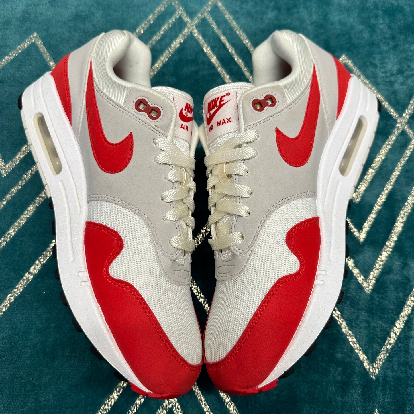 AIR MAX 1 ANNIVERSARY RED 2017 UK7.5 *PRE-LOVED*