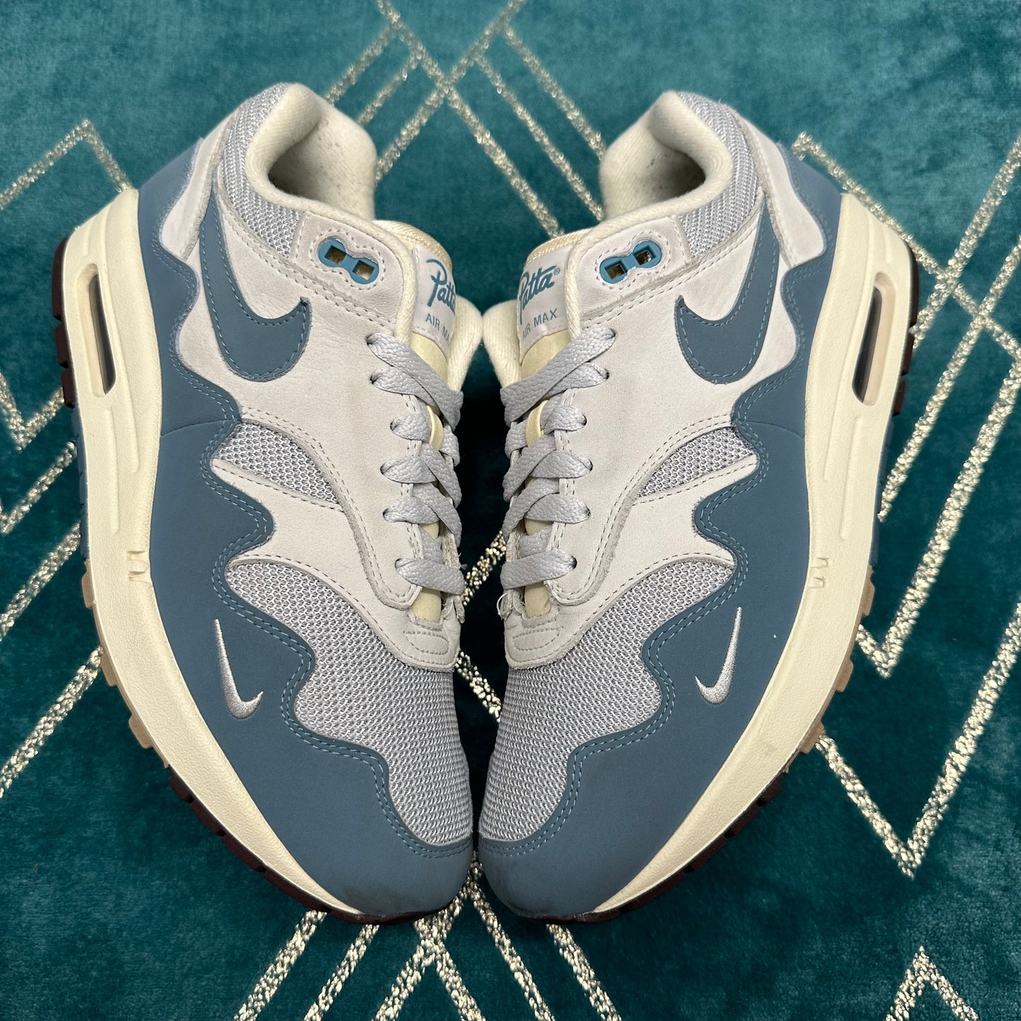 AIR MAX 1 PATTA AQUA UK7.5 *PRE-LOVED*