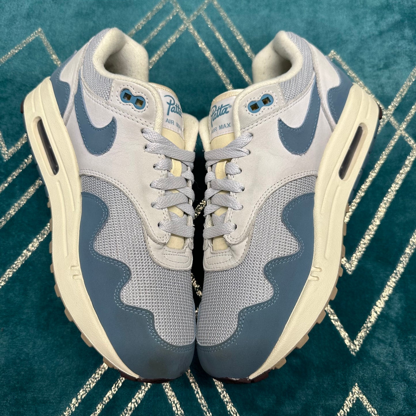 AIR MAX 1 PATTA AQUA UK7.5 *PRE-LOVED*