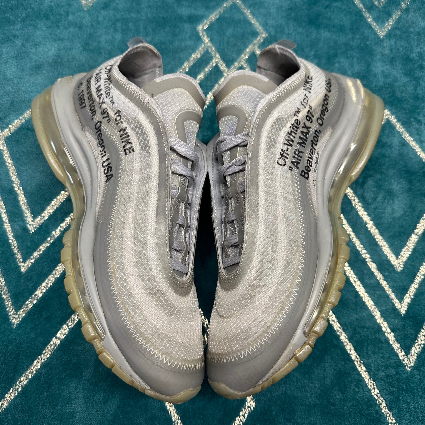 AIR MAX 97 OFF-WHITE MENTA UK6.5 *PRE-LOVED*