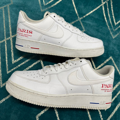 AIR FORCE 1 NBA PARIS WHITE UK8.5 *PRE-LOVED*