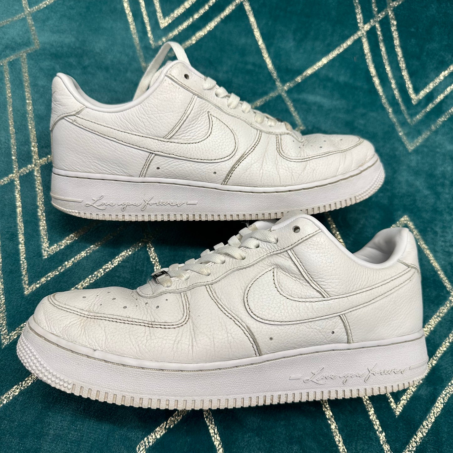 AIR FORCE 1 NOCTA WHITE UK10 *PRE-LOVED*