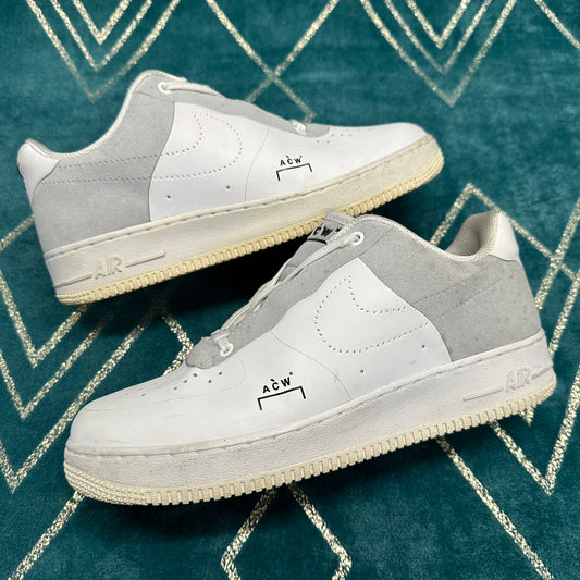 AIR FORCE 1 A COLD WALL WHITE UK7.5 *PRE-LOVED*