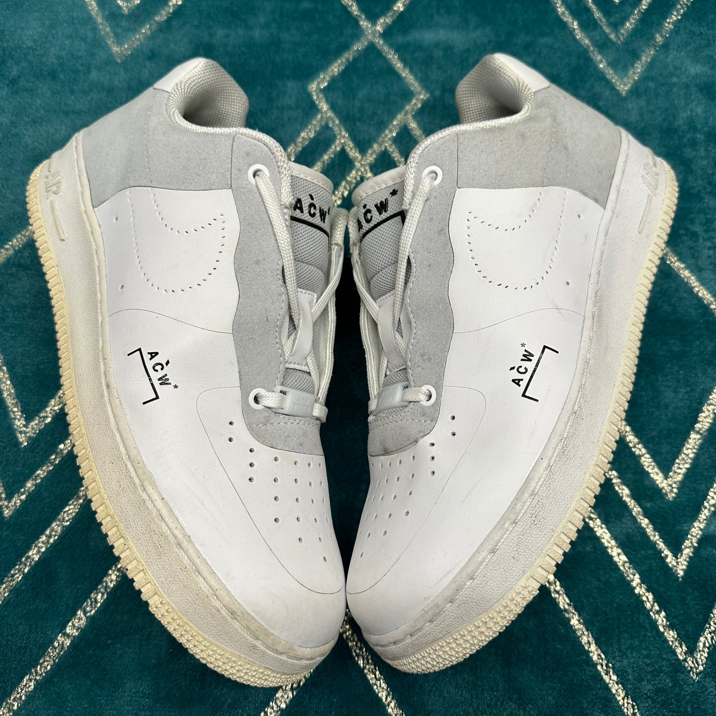 AIR FORCE 1 A COLD WALL WHITE UK7.5 *PRE-LOVED*