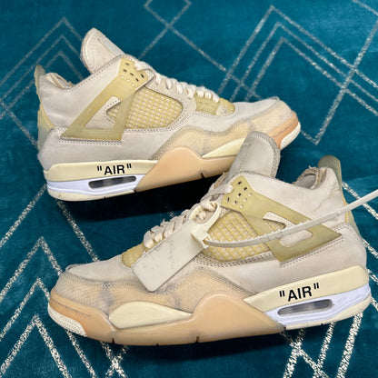 AIR JORDAN 4 OFF-WHITE SAIL (W) UK7 *PRE-LOVED*