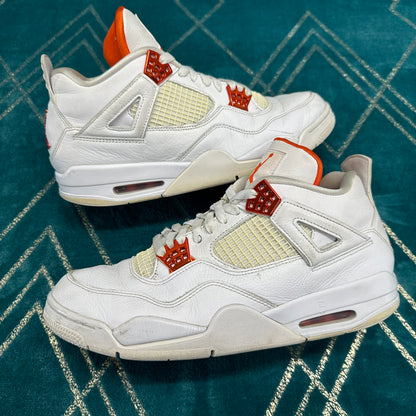 AIR JORDAN 4 METALLIC ORANGE UK10 *PRE-LOVED*