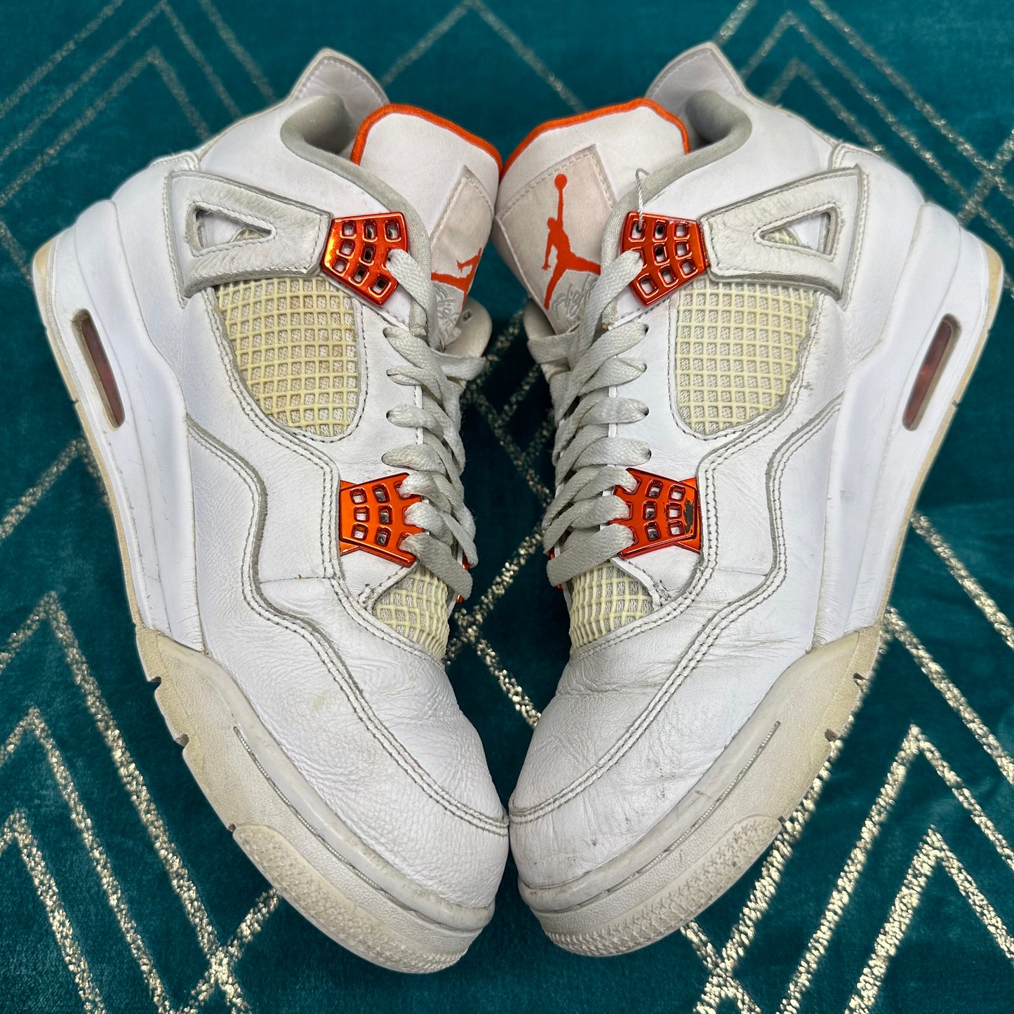 AIR JORDAN 4 METALLIC ORANGE UK10 *PRE-LOVED*