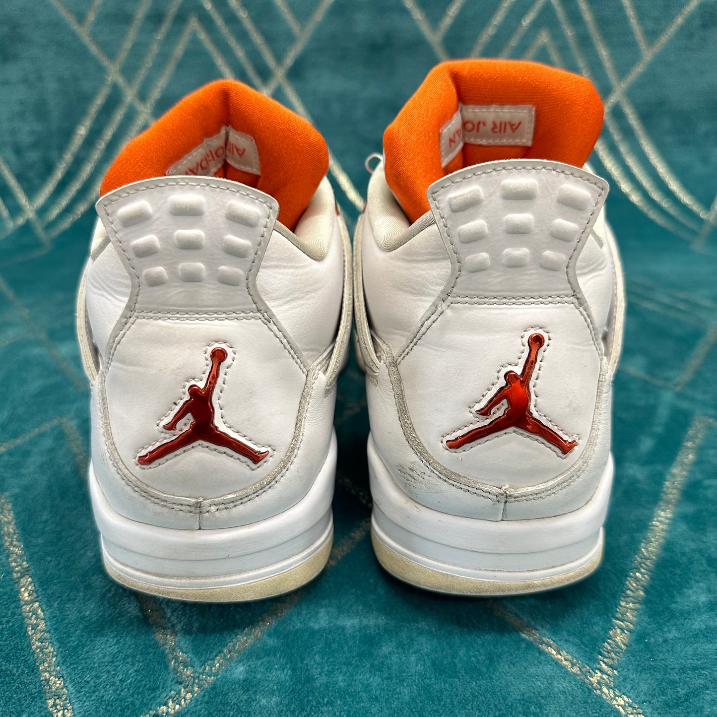 AIR JORDAN 4 METALLIC ORANGE UK10 *PRE-LOVED*