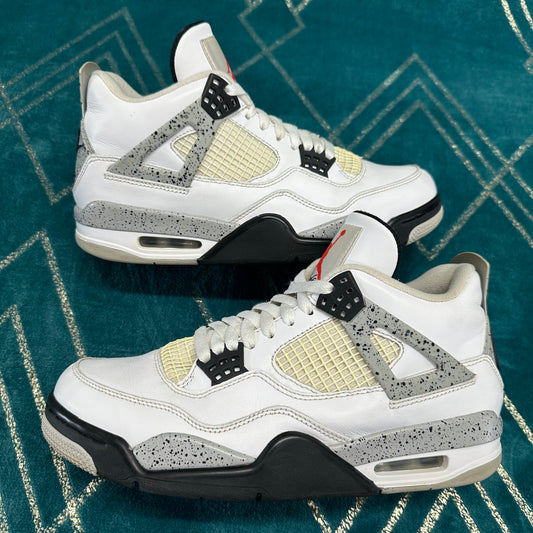 AIR JORDAN 4 WHITE CEMENT 2016 UK7.5 *PRE-LOVED*