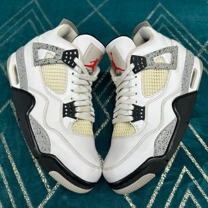 AIR JORDAN 4 WHITE CEMENT 2016 UK7.5 *PRE-LOVED*