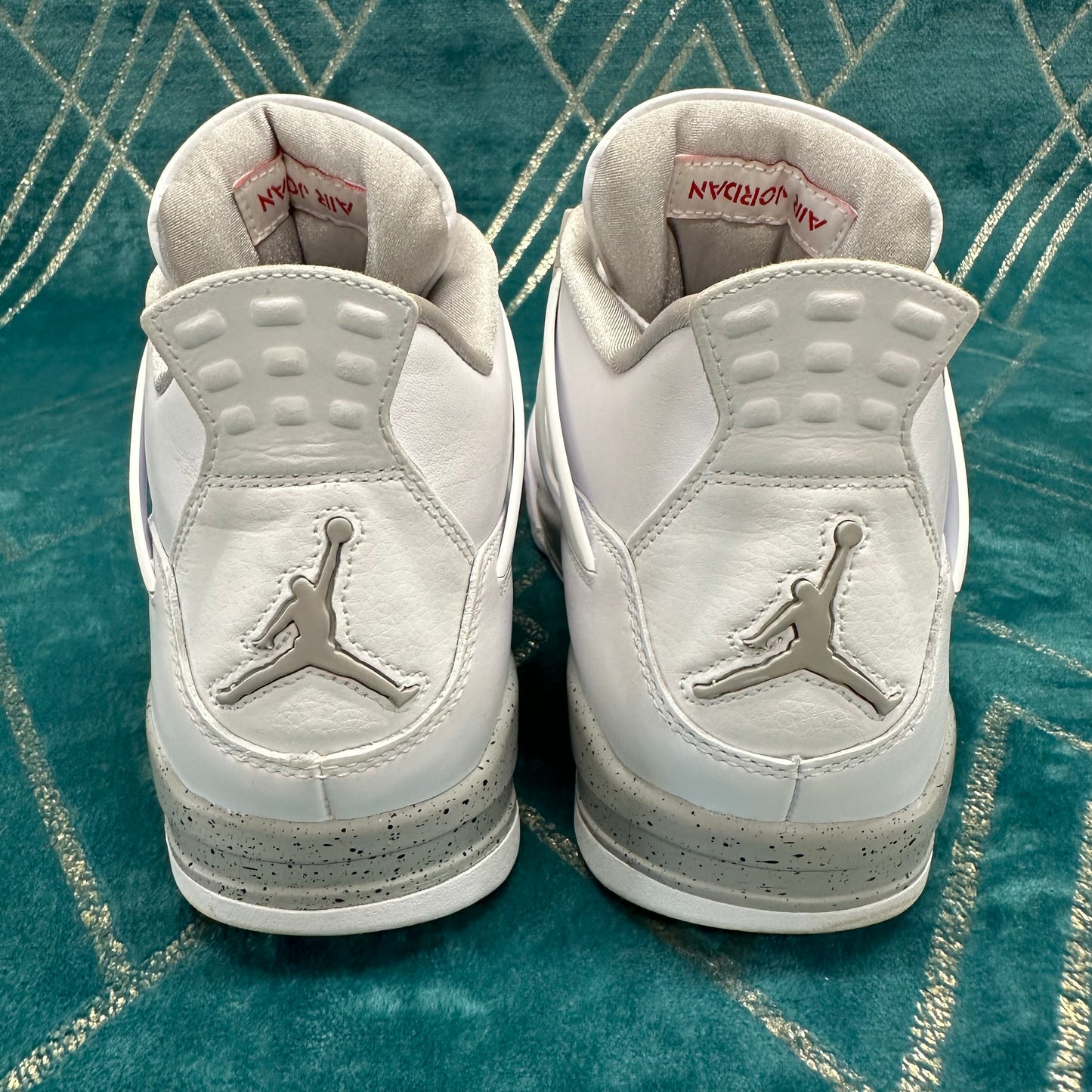 AIR JORDAN 4 WHITE OREO UK9.5 *PRE-LOVED*