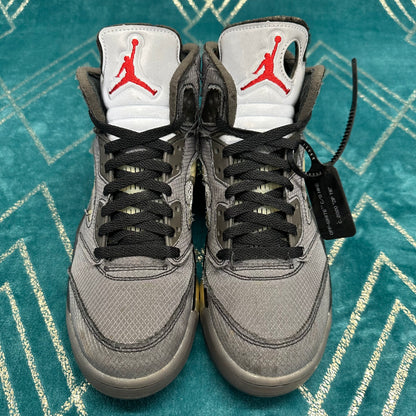 AIR JORDAN 5 OFF-WHITE MUSLIN UK7 *PRE-LOVED*