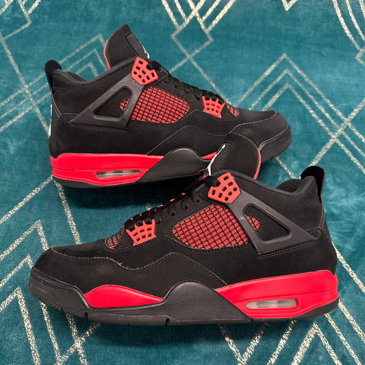 AIR JORDAN 4 RED THUNDER UK10 *PRE-LOVED*