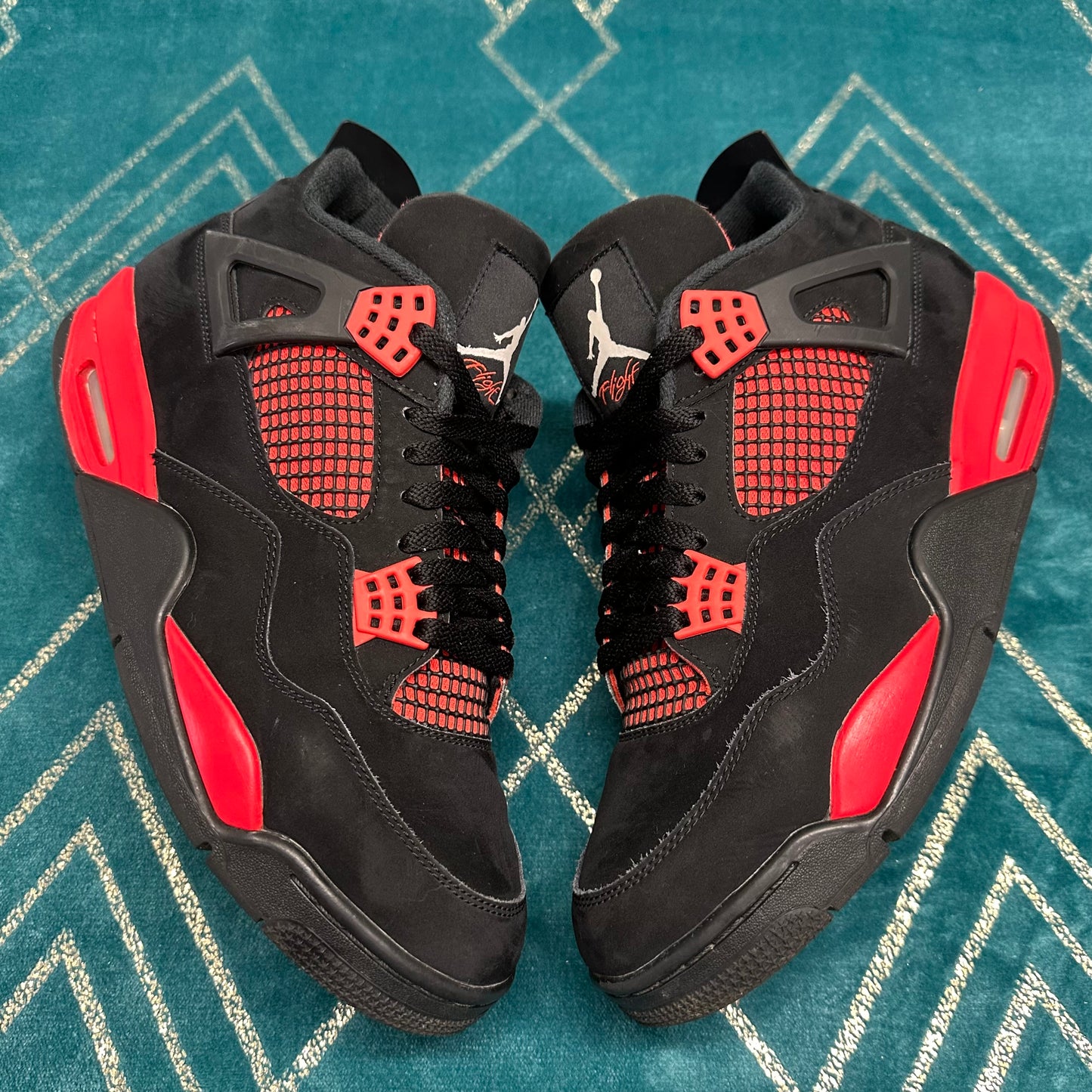 AIR JORDAN 4 RED THUNDER UK10 *PRE-LOVED*