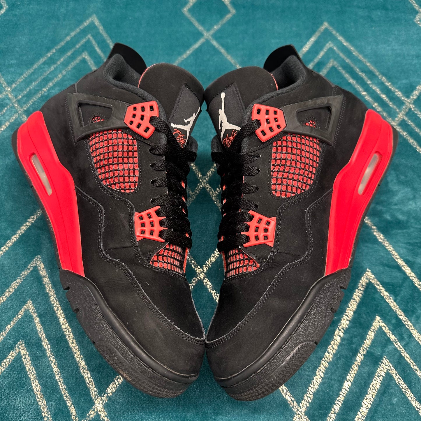 AIR JORDAN 4 RED THUNDER UK10 *PRE-LOVED*