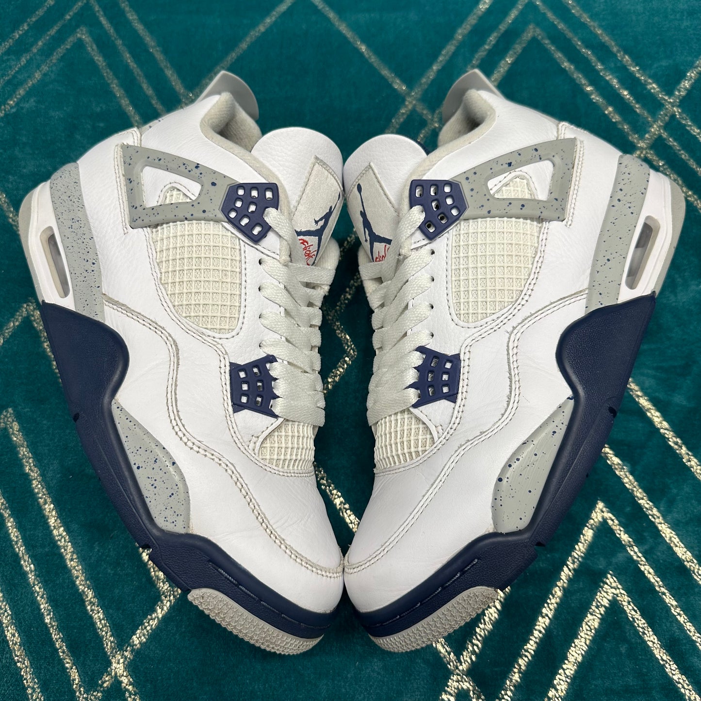 AIR JORDAN 4 MIDNIGHT NAVY UK7.5 *PRE-LOVED*