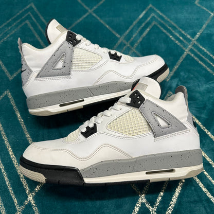 AIR JORDAN 4 WHITE CEMENT 2016 (GS) UK5.5 *PRE-LOVED*