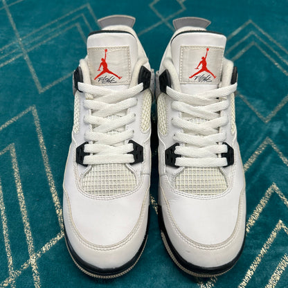 AIR JORDAN 4 WHITE CEMENT 2016 (GS) UK5.5 *PRE-LOVED*