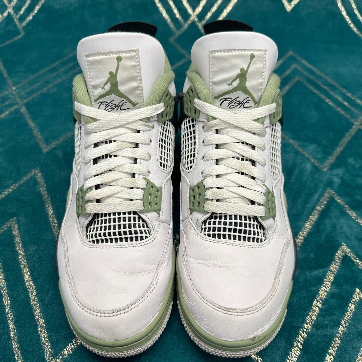 AIR JORDAN 4 SEAFOAM (W) UK8 *PRE-LOVED*