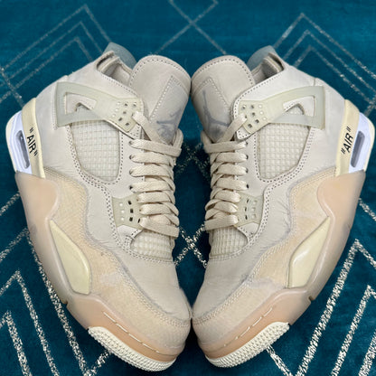 AIR JORDAN 4 OFF-WHITE SAIL (W) UK7 *PRE-LOVED*