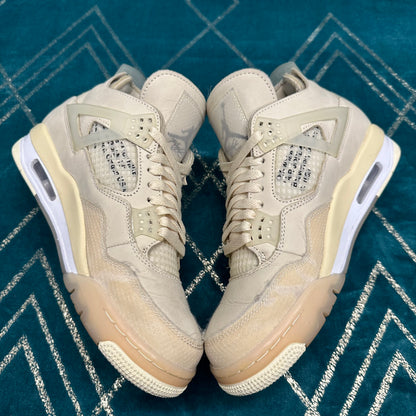 AIR JORDAN 4 OFF-WHITE SAIL (W) UK7 *PRE-LOVED*