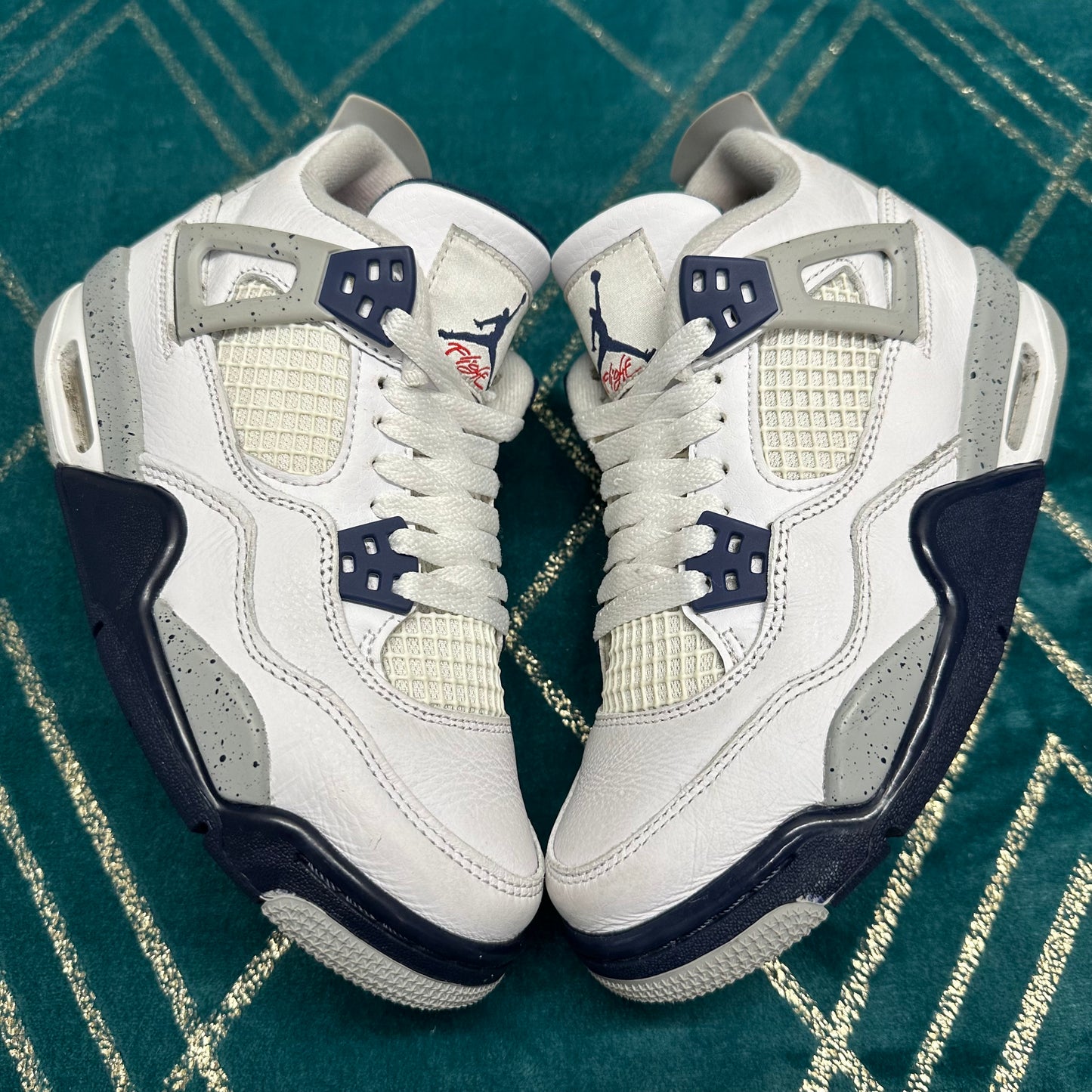 AIR JORDAN 4 MIDNIGHT NAVY (GS) UK3.5 *PRE-LOVED*