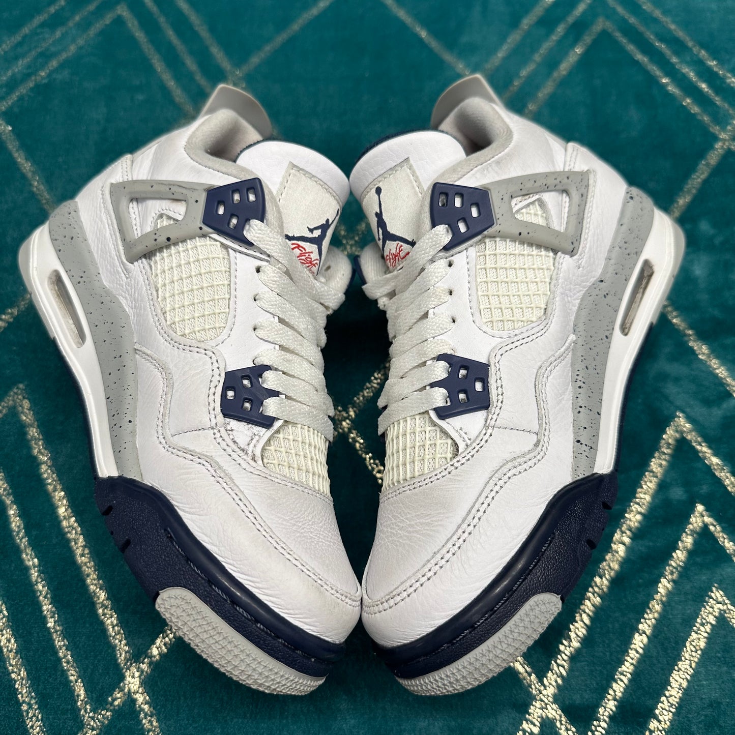 AIR JORDAN 4 MIDNIGHT NAVY (GS) UK3.5 *PRE-LOVED*